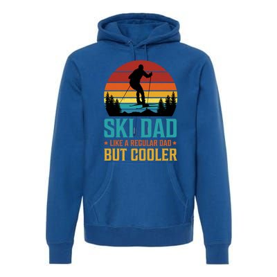 Ski Dad Cooler Regular Dad Fathers Day Funny Humor Outdoor Gift Premium Hoodie