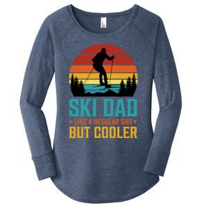 Ski Dad Cooler Regular Dad Fathers Day Funny Humor Outdoor Gift Women's Perfect Tri Tunic Long Sleeve Shirt