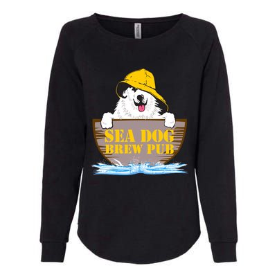 Sea Dog Cool Vector Design Womens California Wash Sweatshirt