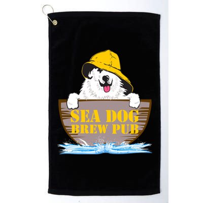 Sea Dog Cool Vector Design Platinum Collection Golf Towel