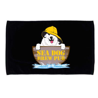 Sea Dog Cool Vector Design Microfiber Hand Towel