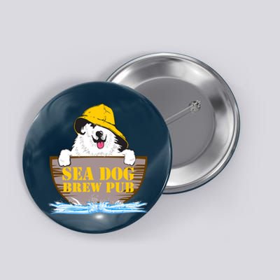 Sea Dog Cool Vector Design Button