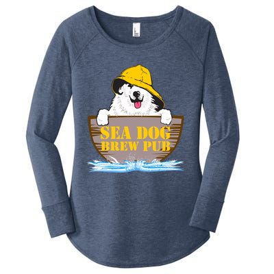 Sea Dog Cool Vector Design Women's Perfect Tri Tunic Long Sleeve Shirt