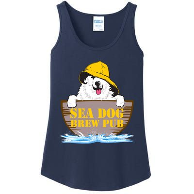 Sea Dog Cool Vector Design Ladies Essential Tank