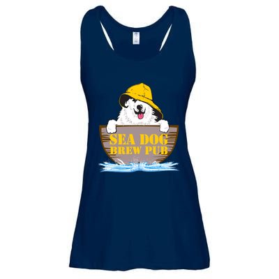 Sea Dog Cool Vector Design Ladies Essential Flowy Tank