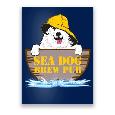 Sea Dog Cool Vector Design Poster