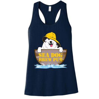 Sea Dog Cool Vector Design Women's Racerback Tank