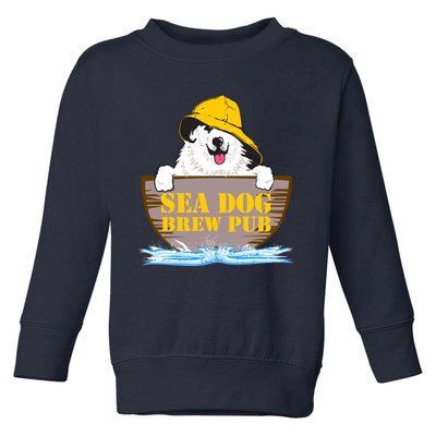 Sea Dog Cool Vector Design Toddler Sweatshirt