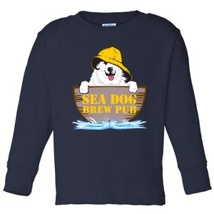 Sea Dog Cool Vector Design Toddler Long Sleeve Shirt