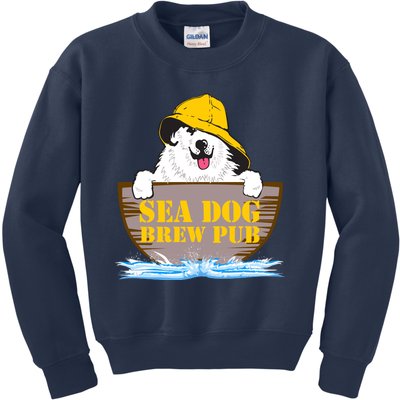 Sea Dog Cool Vector Design Kids Sweatshirt