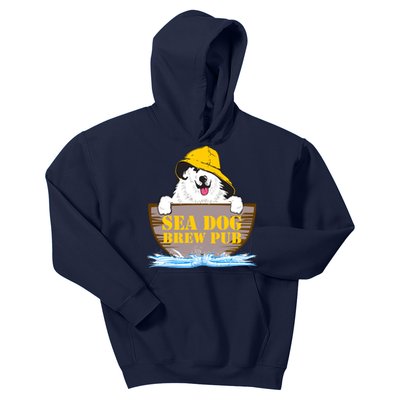 Sea Dog Cool Vector Design Kids Hoodie