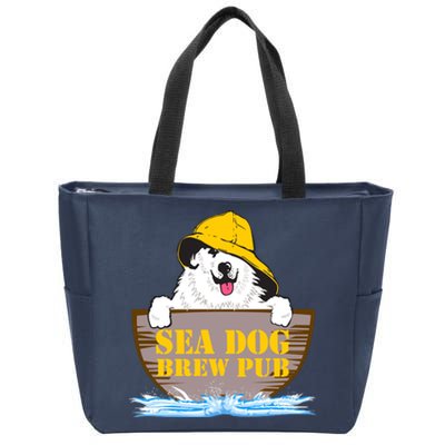 Sea Dog Cool Vector Design Zip Tote Bag