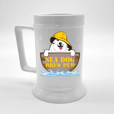 Sea Dog Cool Vector Design Beer Stein