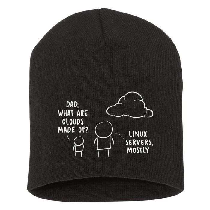 Software Developer Computer Engineer Nerd Funny Programmer Short Sleeve Short Acrylic Beanie