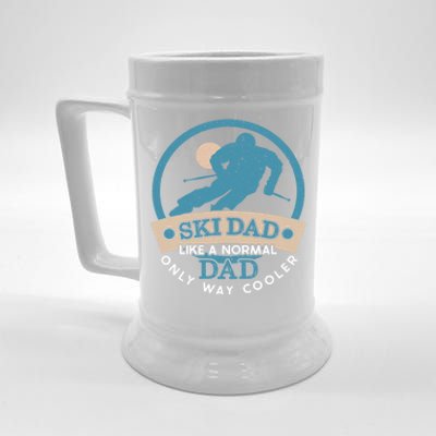 Ski Dad Cool Dad Gift Beer Stein