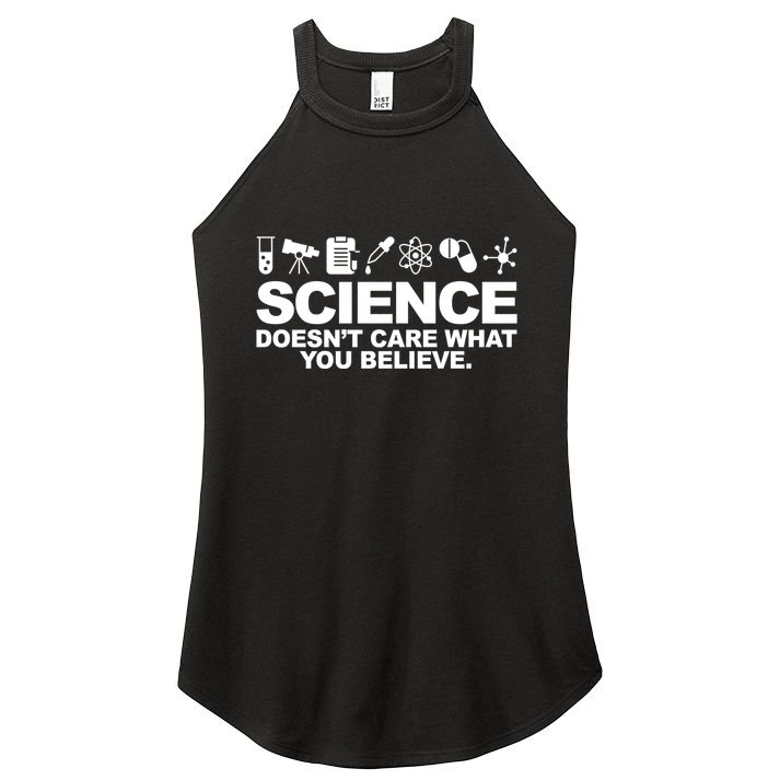 Science Doesn't Care What You Believe Women's Perfect Tri Rocker Tank