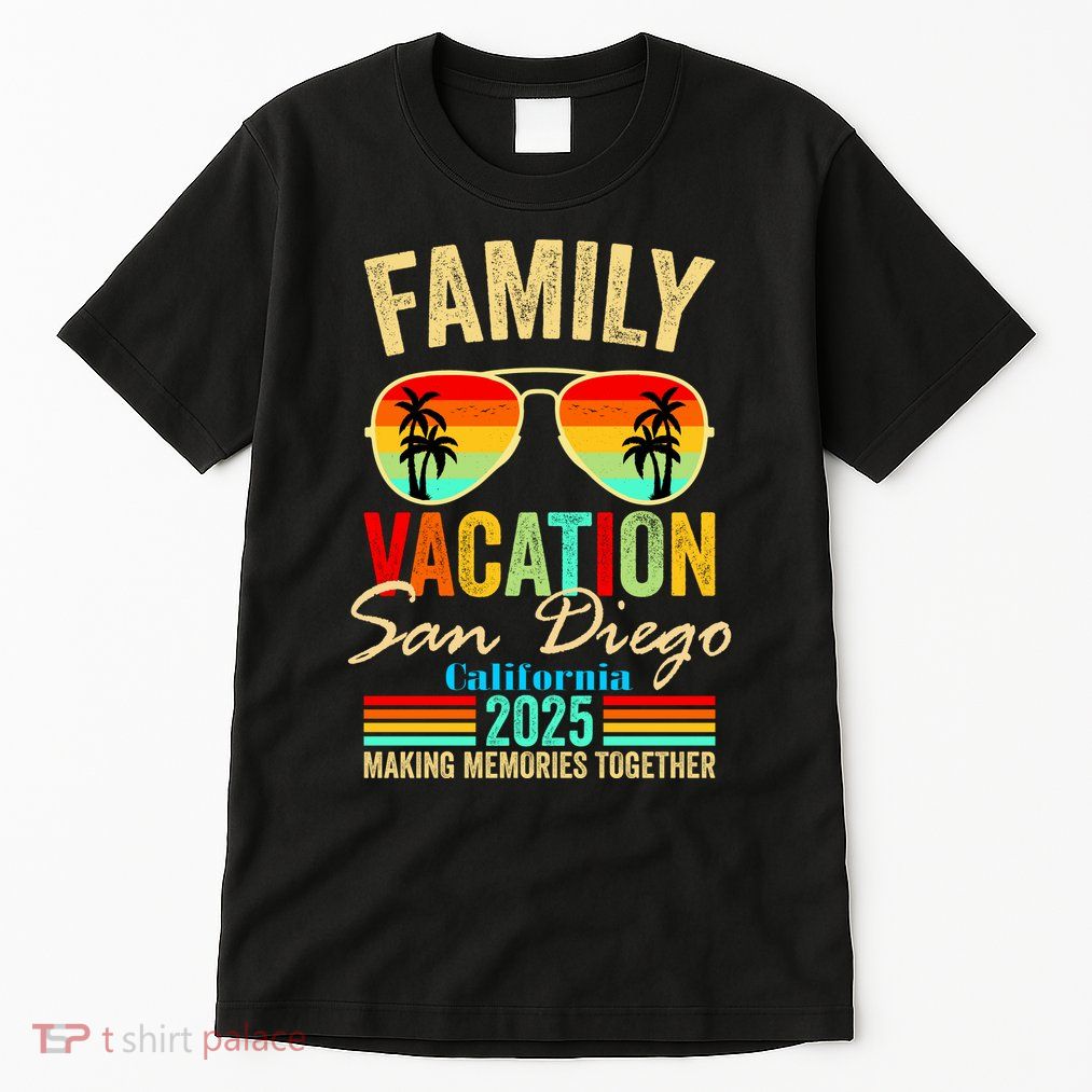 San Diego California Family Vacation 2025 Tall T-Shirt