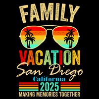 San Diego California Family Vacation 2025 Tall T-Shirt