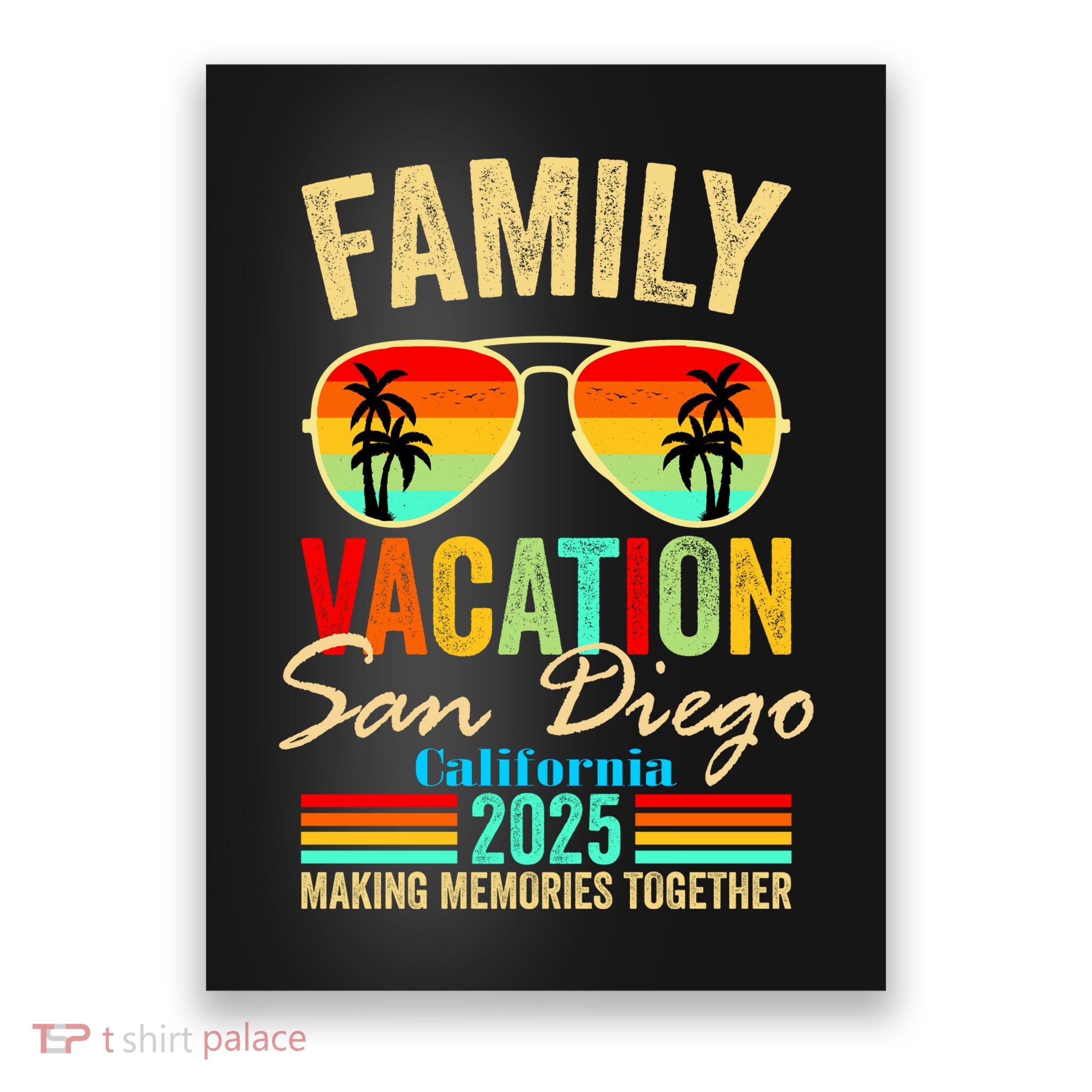 San Diego California Family Vacation 2025 Poster