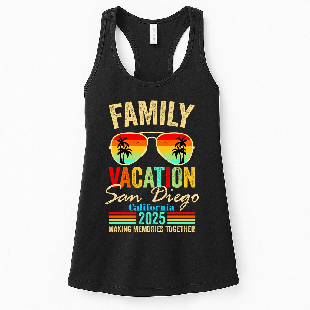 San Diego California Family Vacation 2025 Womens Tank Top