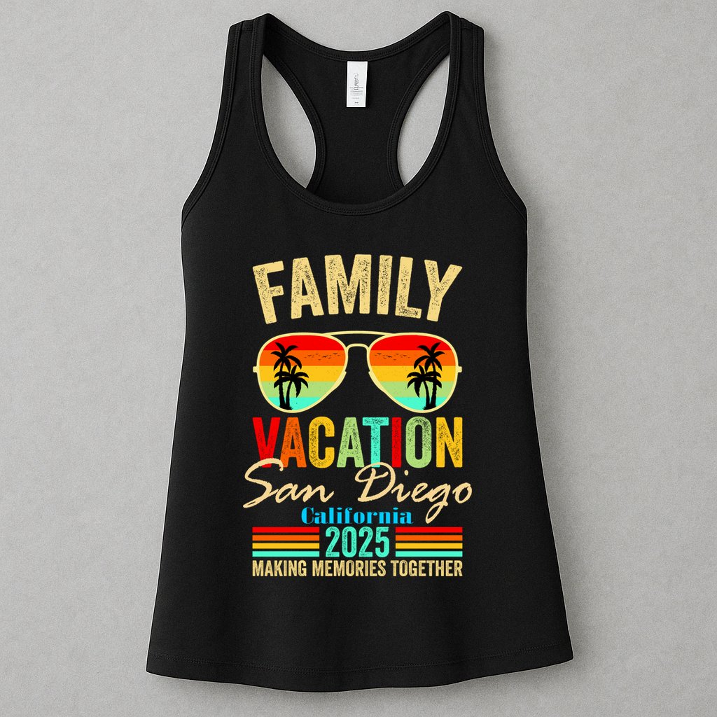 San Diego California Family Vacation 2025 Womens Tank Top