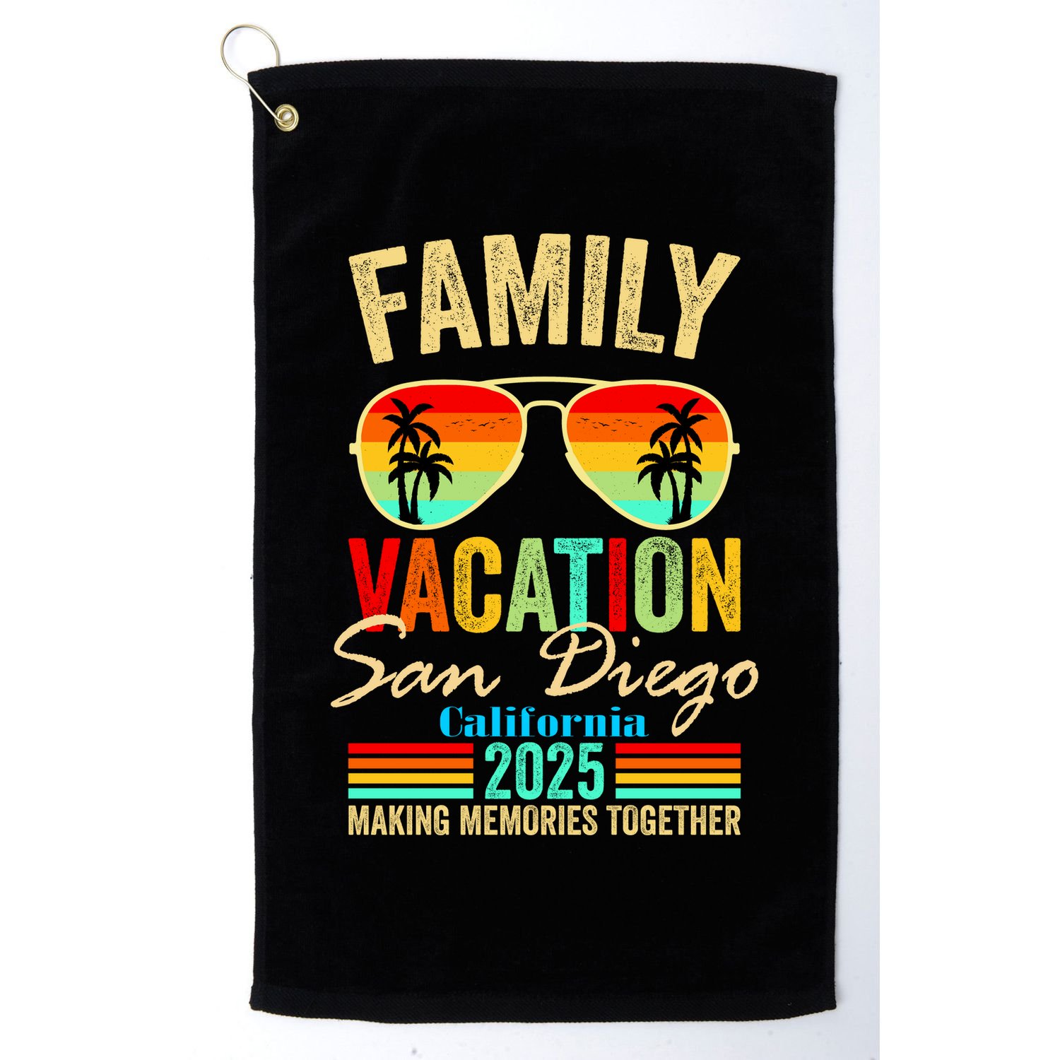 San Diego California Family Vacation 2025 Golf Towel