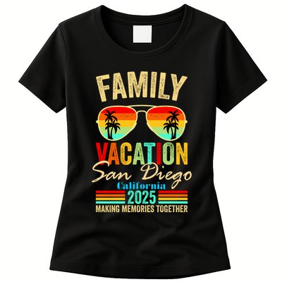 San Diego California Family Vacation 2025 Womens T-Shirt