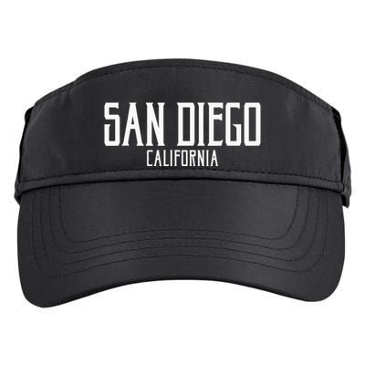 San Diego California Text With White Print Adult Drive Performance Visor