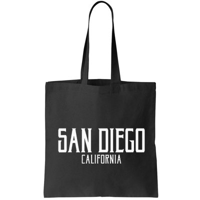 San Diego California Text With White Print Bag