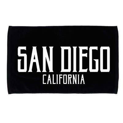 San Diego California Text With White Print Microfiber Hand Towel
