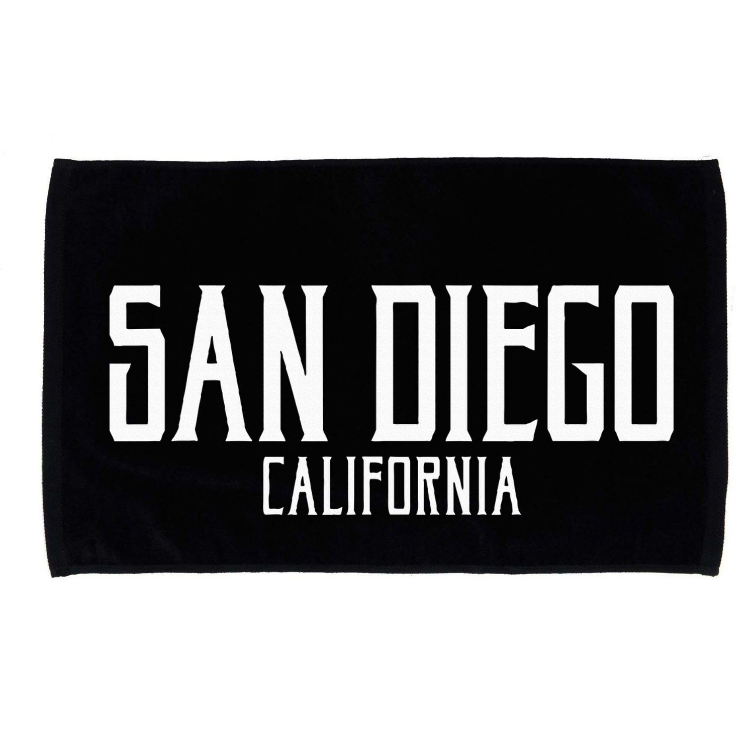San Diego California Text With White Print Microfiber Hand Towel