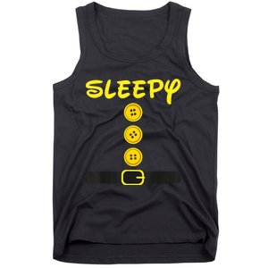 Sleepy Dwarf Costume Color Family Matching Dwarf Halloween Tank Top