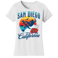 San Diego California Beach Surf Summer Vacation Vintage Women's T-Shirt