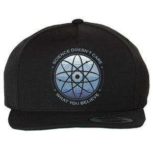 Science Doesn't Care What You Believe Atom Wool Snapback Cap