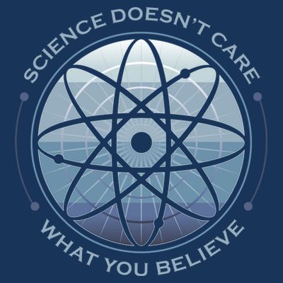 Science Doesn't Care What You Believe Atom T-Shirt