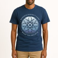 Science Doesn't Care What You Believe Atom Tall T-Shirt