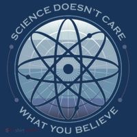 Science Doesn't Care What You Believe Atom Flatbill Hat