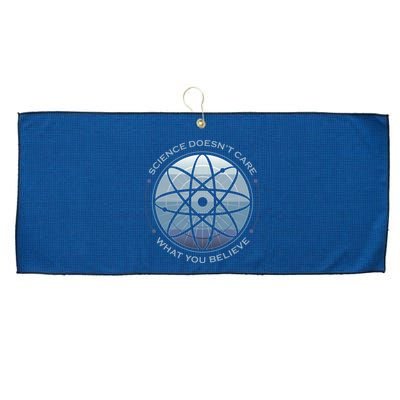 Science Doesn't Care What You Believe Atom Large Microfiber Waffle Golf Towel