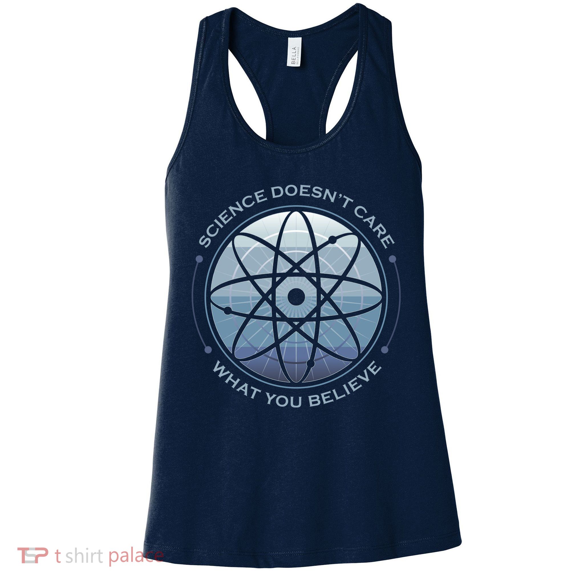 Science Doesn't Care What You Believe Atom Womens Tank Top