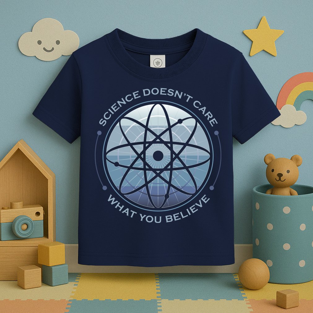 Science Doesn't Care What You Believe Atom Toddler T-Shirt
