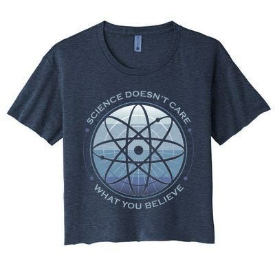 Science Doesn't Care What You Believe Atom Crop Top