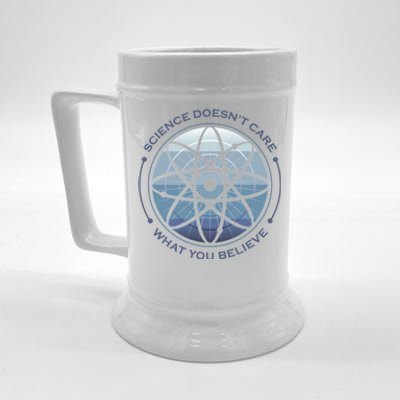 Science Doesn't Care What You Believe Atom Beer Stein