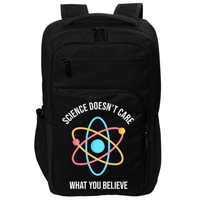 Science Doesn't Care What You Believe Atom Impact Tech Backpack