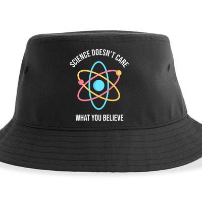 Science Doesn't Care What You Believe Atom Sustainable Bucket Hat