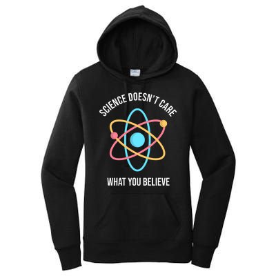 Science Doesn't Care What You Believe Atom Women's Pullover Hoodie