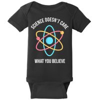 Science Doesn't Care What You Believe Atom Baby Bodysuit