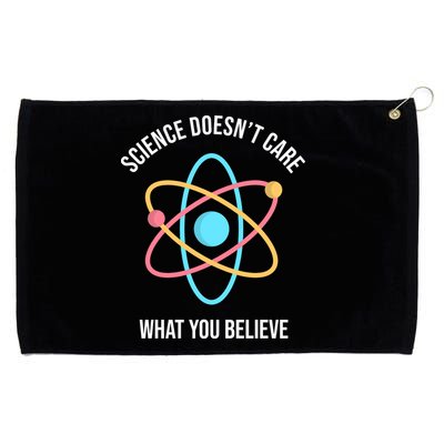 Science Doesn't Care What You Believe Atom Grommeted Golf Towel