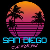 San Diego California Retro 80s Funny Gift Cooling Performance Crew T-Shirt