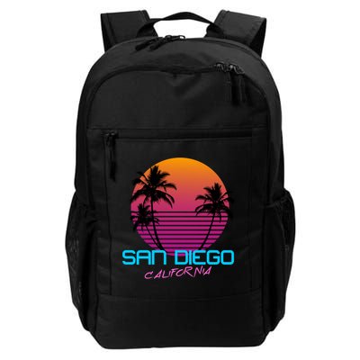 San Diego California Retro 80s Funny Gift Backpack