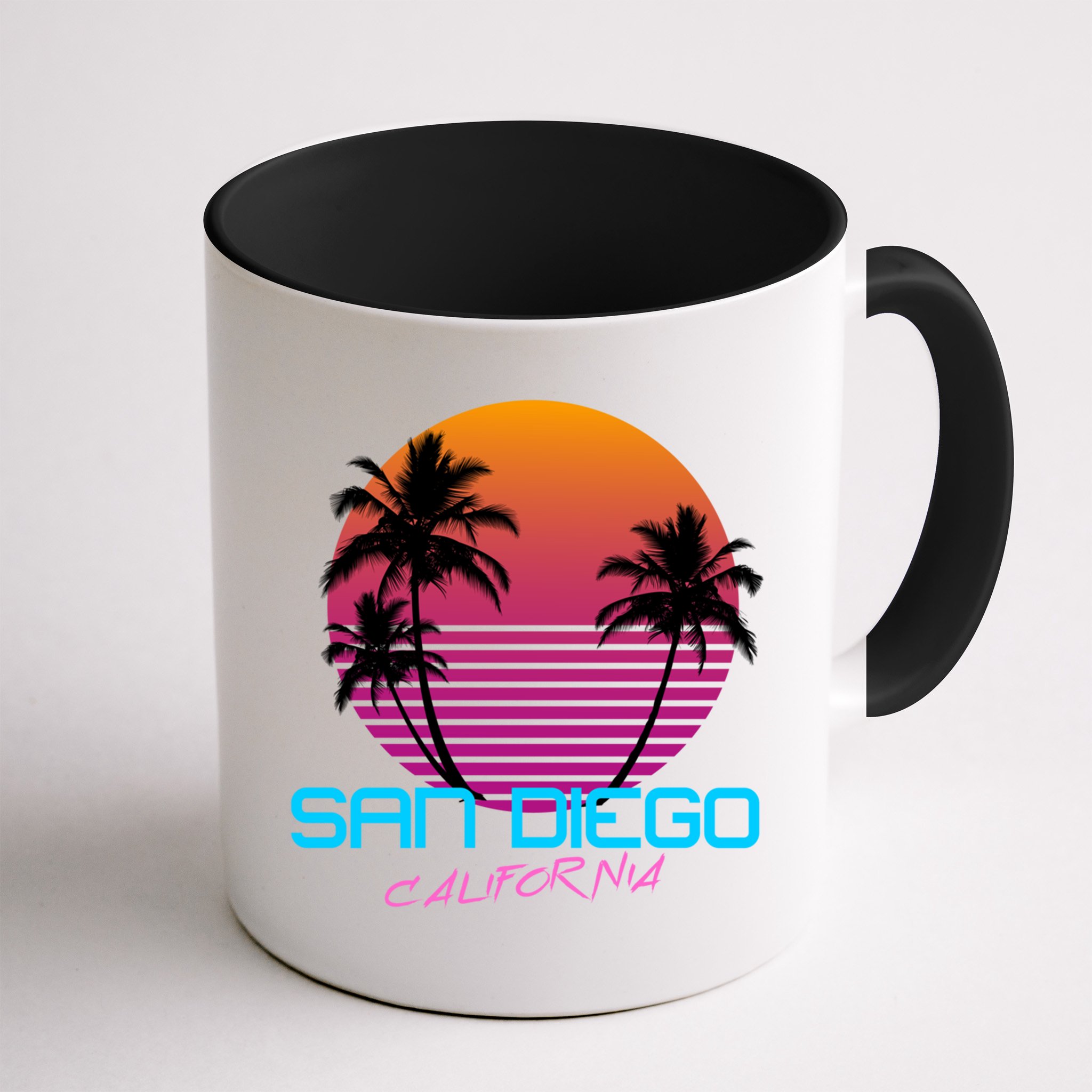 San Diego California Retro 80s Funny Gift Mug